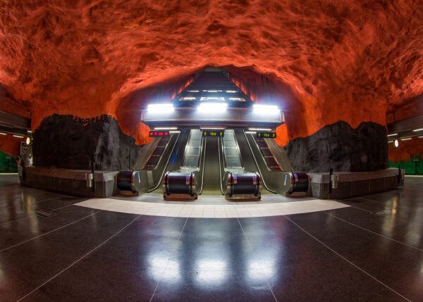 Solna subway station Stockholm by Jakob Dahlin